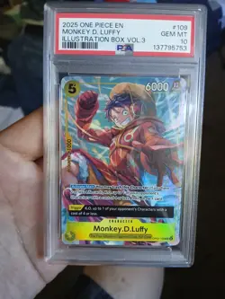2025 ONE PIECE MONKEY D. LUFFY ILLUSTRATION BOX VOL.3 *PSA 10* - Image 1