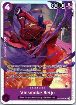 Vinsmoke Reiju OP12-063 Super Rare Legacy of the Master NM - Image 1