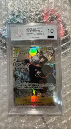 PSA 10 Trafalgar Law OP10 119 SEC Manga Alt Art Rare - Japanese One Piece TCG OP - Image 1