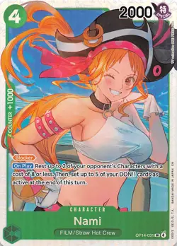 Nami Foil OP14-031 The Azure Sea's Seven One Piece - Image 1