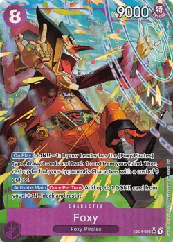 Foxy Alternate Art Foil EB04-036 The Azure Sea's Seven One Piece - Image 1