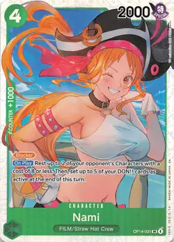 Nami Foil OP14-031 The Azure Sea's Seven One Piece - Image 1