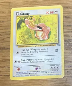 Lickitung 38/64 WoTC Jungle Set Pokemon Card NM/EX - Image 1