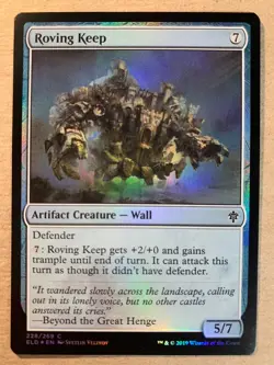 MTG 1x FOIL Roving Keep Throne of Eldraine Pauper Magic the Gathering Card x1 NM - Image 1