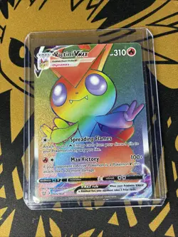 Victini VMAX Rainbow Secret Rare Battle Style Pokemon TCG Card Nm Condition - Image 1