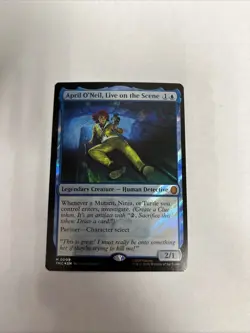 April O’Neil Live On The Scene Surge Foil TMNT Card #0009 MTG LP - Image 1