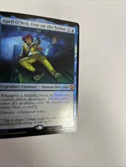 April O’Neil Live On The Scene Surge Foil TMNT Card #0009 MTG LP - Image 2