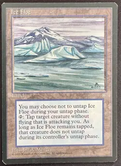Vintage Magic The Gathering (MTG) : Ice Age : Ice Floe - Image 1