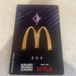 RARE! KPOP demon hunter x Mcdonalds Jinu Demon Card 2026 - Image 2