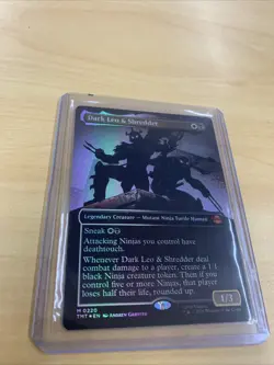 Dark Leo & Shredder (Borderless) Teenage Mutant Ninja Turtles Foil - Image 1