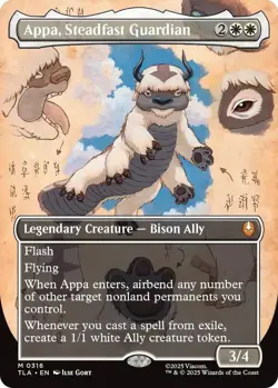 Magic the gathering Avatar The Last Airbender Appa, Steadfast Guardian Borderles - Image 1