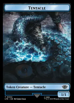 Light Play, English MTG Regular Tentacle Token The Lord of the Rings: Tales of M - Image 1
