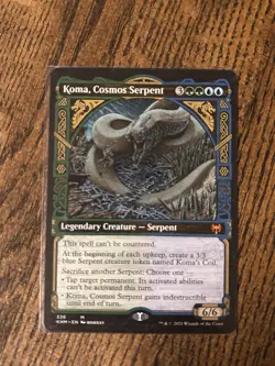 Koma, Cosmos Serpent Showcase Kaldheim Mythic Legendary Creature MTG 326 2021 - Image 1