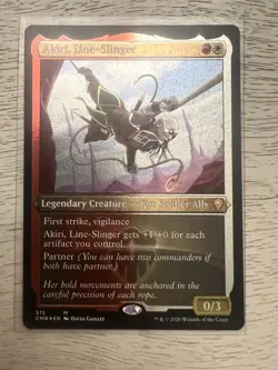 Akiri, Line-Slinger Commander Legends Foil Legendary Creature Red White Rare 51… - Image 1