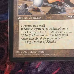 Shield Sphere - NM - Uncommon Magic the Gathering Alliances (ALL) 1996 WotC - Image 5