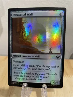 MTG Excavated Wall FOIL #255/275 Strixhaven: School of Mages Common STX NM/M - Image 1