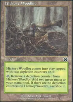 MTG Hickory Woodlot, Mercadian Masques, Damaged, English - Image 1