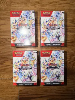4 Pokemon Scarlet & Violet Prismatic Evolutions Booster Bundles - Image 1