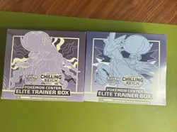 Pokemon Center Chilling Reign ETB Ice Rider & Shadow Rider SET OF 2 - Image 1