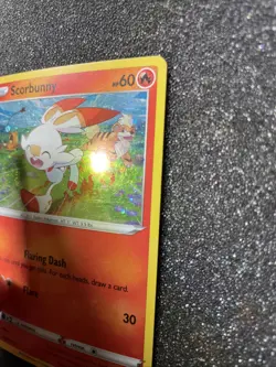 GALAXY SWIRL Pokemon Sword & Shield Scorbunny SWSH 244 Black Star Cosmos Promo - Image 3