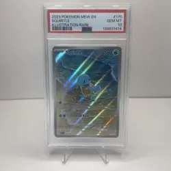 Squirtle 170/165 PSA 10 Gem Mint Illustration Rare 2023 Pokemon SV151 🚀📈 - Image 4