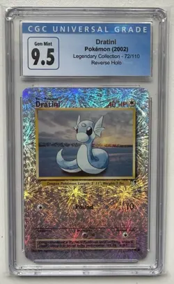 Dratini Pokemon 2002 Legendary Collection - 72/110 Reverse Holo CGC 9.5 - Image 1