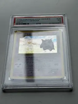Sabrina's Gengar #14/132 Pokemon Gym Heroes PSA 5 - Image 5