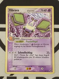 Pokemon Karte Vibrava 24/101 Ex Dragon Frontiers Set Deutsch Delta Species - Image 2