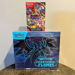 Pokemon TCG Phantasmal Flames Elite Trainer Box + Booster Bundle * NEW SEALED * - Image 1