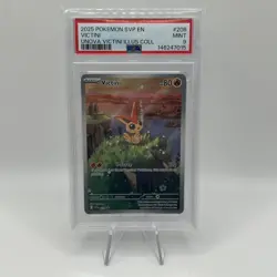 2025 POKEMON SVP PROMO UNOVA VICTINI ILLUSTRATION COLLECTION #208 VICTINI PSA 9 - Image 1