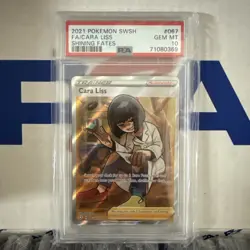 PSA 10 2021 Pokemon Sword & Shield Shining Fates #067 Full Art Cara Liss - Image 1