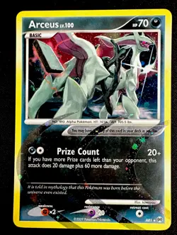 Arceus LV.100 LP AR1 Dark Holo Rare Platinum:Arceus 2009 Pokemon TCG - Image 1