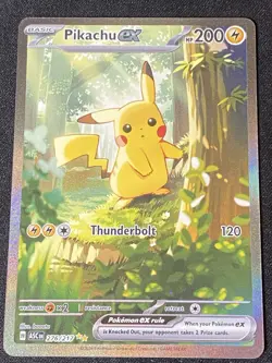 Pokemon Forest Pikachu ex 276/217 Ascended Heroes SIR English - 🔥⚡ Super Clean - Image 1