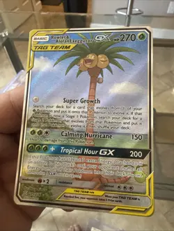 Pokemon TCG Rowlet Alolan Exeggutor Tag Team GX Unified Minds 215/236 Mint - Image 1