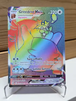 Greedent VMAX 272/264 Rainbow - Fusion Strike - Pokemon TCG - Image 1