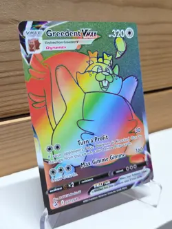 Greedent VMAX 272/264 Rainbow - Fusion Strike - Pokemon TCG - Image 3
