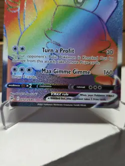 Greedent VMAX 272/264 Rainbow - Fusion Strike - Pokemon TCG - Image 5