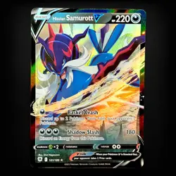 Pokemon TCG SWSH10: Astral Radiance Hisuian Samurott V #101/189 Ultra Rare NM - Image 1