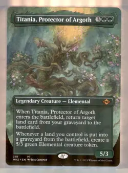 MTG - #319 Titania, Protector of Argoth (Borderless) - Modern Horizons 2 - - Image 1