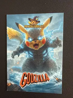 Pokemon Cosplay(Pikachu) Electric- #3 Godzilla Red Back Exclusive - Image 1