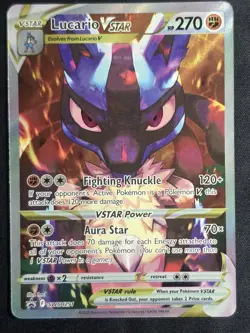 2023 POKEMON SWSH291 BLACK STAR PROMO FULL ART/LUCARIO VSTAR CROWN ZENITH , L.8 - Image 1