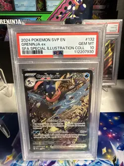 Pokemon TCG Greninja EX 132 Shrouded Fable Special Illustration - Image 1