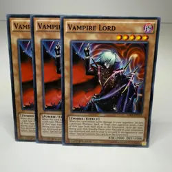 3x Yugioh Vampire Lord SDKS-EN012 Common - LP-NM 💎 - Image 1
