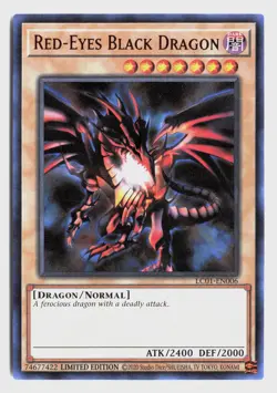 Red-Eyes Black Dragon (25th Anniversary) LC01-EN006 Limited Ultra Rare LP - Image 1