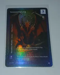 Wonders of the First SUMMONED ZEBZELOG Foil *EPIC RARE* Call of the Stones - Image 1