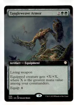 MTG - #36 Tangleweave Armor (Extended Art) - AWBO - Image 1
