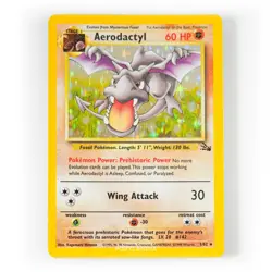 Pokemon - Aerodactyl Holo - 1/62 - Fossil - Rare Card - NM - Image 1