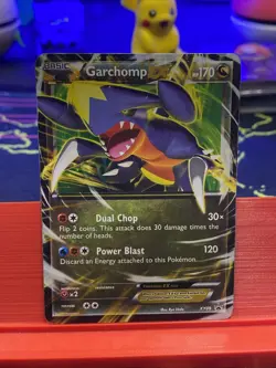 Pokemon Garchomp EX Promo Holo XY09 XY Basic Card HP Dragon 2014 - Image 1