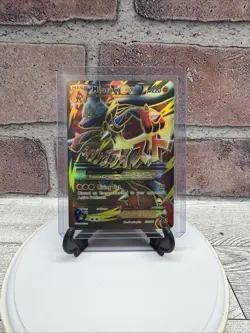 Pokemon TCG M Lucario EX Holo Full Art Ultra Rare Card 55a/111 MP (B) - Image 1