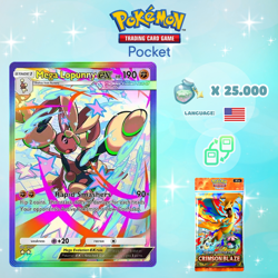 Pokemon TCG Pocket - Mega Lopunny ex Rainbow Card (English) - Image 1